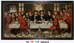Arent, Claes en Willem van Liere en hun tafelgenoten by Anonymous