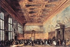 Audience Granted by the Doge by Francesco Guardi