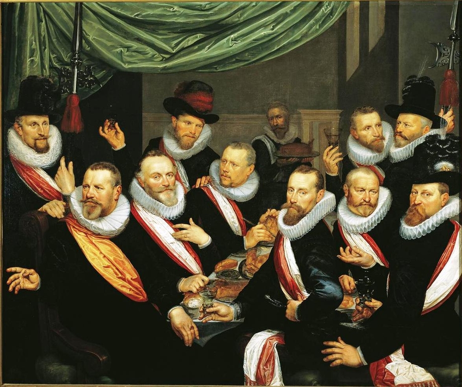Banquet of the officers of the St. Joris civic guard in 1618