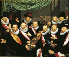 Banquet of the officers of the St. Joris civic guard in 1618 by Frans Pietersz de Grebber