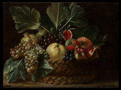 Basket of Fruit by Bartolomeo Cavarozzi