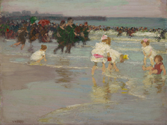Beach Scene (or Sunday on the Beach) by Edward Henry Potthast