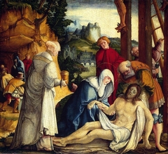 Beweinung Christi und seine Grablegung by Master of Meßkirch