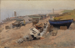 Boats on the Beach at Hirtshals