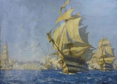 Bombardement d'Alger par la flotte française le 3 juillet 1830 by Paul Jobert