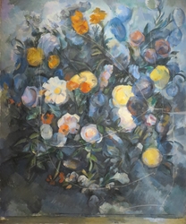 Bouquet de fleurs, d'après Delacroix