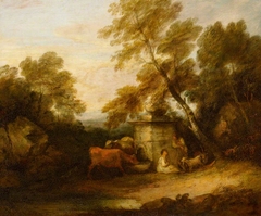 Cattle at a Fountain by Thomas Gainsborough