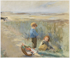 Children on the Sand Dunes, Grandcamp