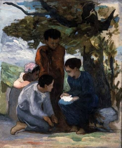 Children Under a Tree