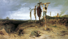 Cursed Field; The Place of Execution in Ancient Rome; Crucified Slave by Fyodor Bronnikov