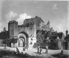 Das Ländtor in Landshut by Anton Höchl