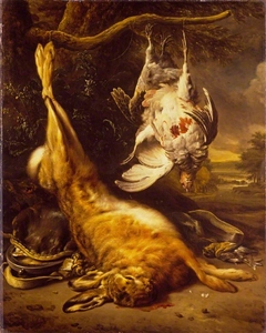 Dead Hare and Partridges by Jan Weenix