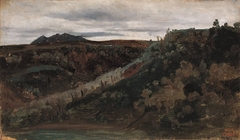 Die Campagna bei Rom by Jean-Baptiste-Camille Corot