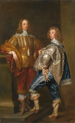 Double portrait of Lord John Stewart (1621-1644) en Lord Bernard Stewart, later Earl of Lichfield (1623-1645) by Anthony van Dyck