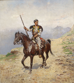 Eastern horseman by Tadeusz Ajdukiewicz