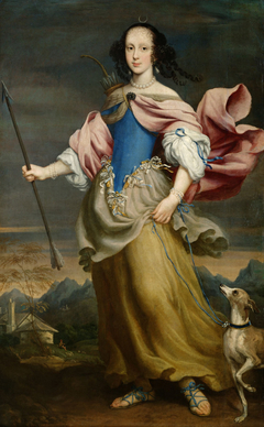 Erzherzogin Claudia Felicitas (1653-1676), Kaiserin, als Diana, Gattin Kaiser Leopolds I. by Giovanni Maria Morandi