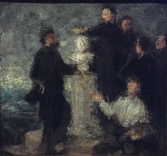 Esquisse pour l'hommage à Delacroix by Henri Fantin-Latour