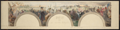 Esquisse pour le salon d'entrée de l'Hôtel de ville de Paris : Paris et les grandes époques