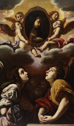 Flying and Adoring Angels by Domenico Fetti