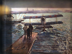 Flying boat departing Dunkirk, 13 November 1916
