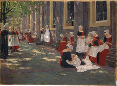 Free Period in the Amsterdam Orphanage by Max Liebermann