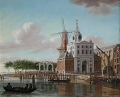 Gezicht op de Wester Nieuwehoofdpoort by Nicolaes Muys