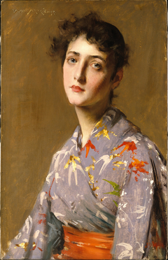 Girl in a Japanese Costume by William Merritt Chase