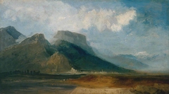 Grenoble Seen from the River Drac with Mont Blanc in the Distance by J. M. W. Turner