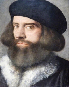 Head Of A Bearded Man by Giovanni Buonconsiglio