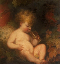 Henry George Herbert, later 2nd Earl of Carnarvon (1772-1833) as the Infant Bacchus by Joshua Reynolds