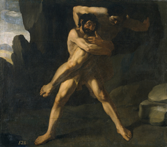 Hercules fighting with Antaeus