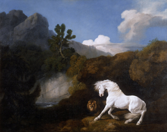 Horse Frightened by a Lion by George Stubbs