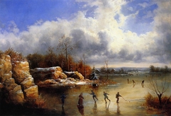 Ice Skating by William Charles Anthony Frerichs