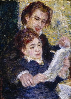 In the Studio (Georges Riviere and Marguerite Legrand) by Auguste Renoir