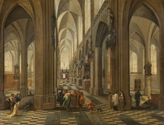 Interior of Antwerp Cathedral by Pieter Neefs the Younger