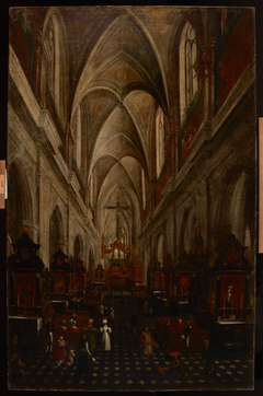 Interior of St Mary's Church in Krakow by Teodor Baltazar Stachowicz