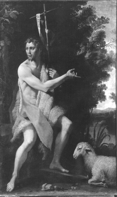 Johannes der Täufer mit Lamm by Anonymous