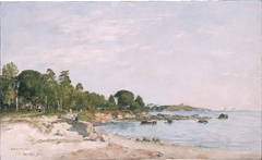 Juan-les-pins, the Bay and the Shore by Eugène Boudin