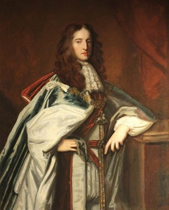 King William III (1650-1702), as Prince of Orange, in Garter Robes by manner of Sir Peter Lely