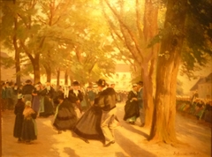 La danse au Faouët by Emil Schmidt-Wehrlin