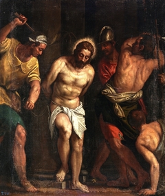 La Flagelación o Cristo atado a la Columna by Palma il Giovane