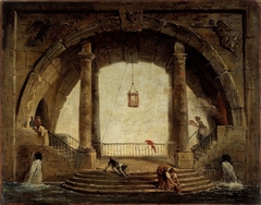 La Fontaine by Hubert Robert