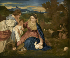 La Vierge au lapin by Edouard Manet