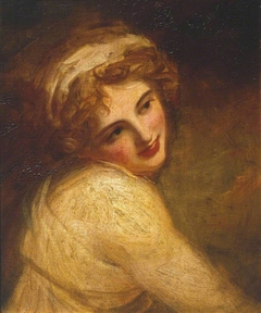 Lady Hamilton (?as a Figure in ‘Fortune Telling’) by George Romney