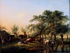 Landscape with Cattle by Jan Kobell II