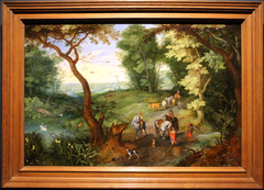 Landscape with Horsemen and Animals by Abraham Govaerts