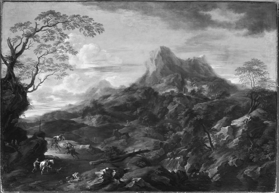 Landscape with Horsemen on a Road