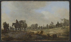 Landschaft mit Bauernkarren by Jan van Goyen