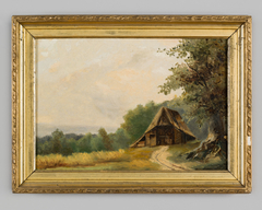 Landschap met schaapskooi by Elisabeth Hermina Cornelia Luden