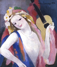 Le guitare by Marie Laurencin